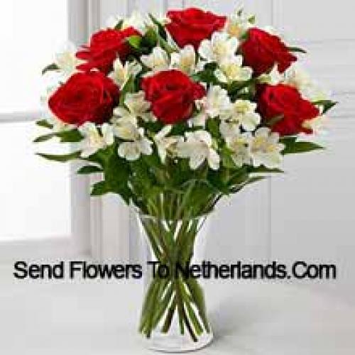 Elegant 7 Red Roses 