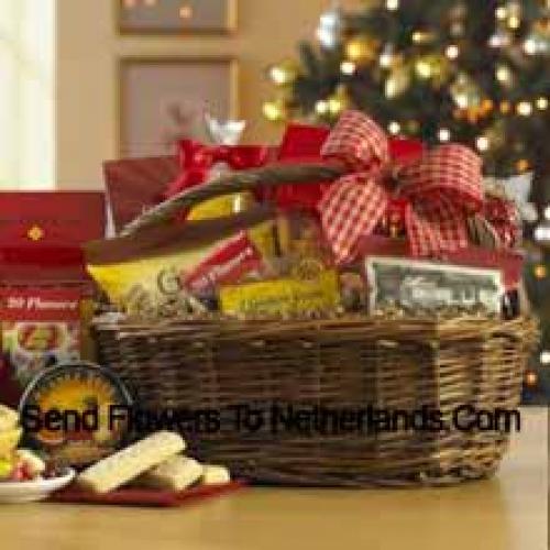 Basket Filled with Snacks